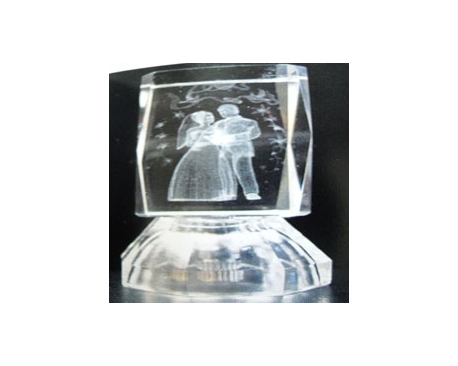 2.5" BATTERY OPERATED Crystal CUBE COUPLE(12PC)