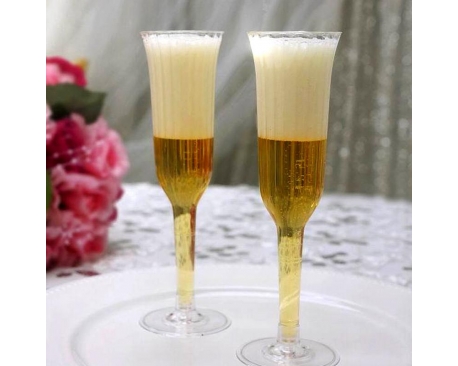 CHAMPAGNE FLUTE CUPS (12 PC)
