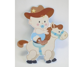 8" BABY ON HORSE FOAM CUT OUT  (12 PC)