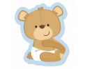 8" BABY SHOWER BEAR FOAM CUT OUT (12 PC)