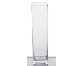 4X20" SQUARE Glass Vase