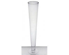4X24" Tumpet Glass Vase