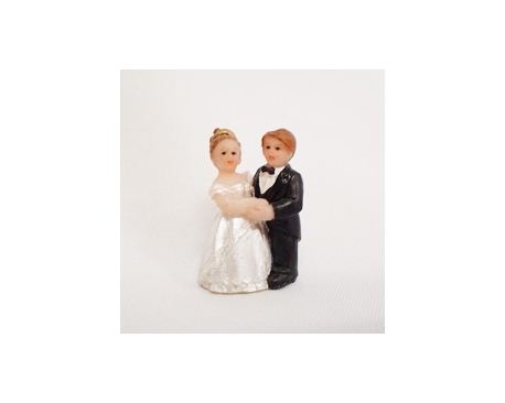 1.5" POLIRESIN WEDDING COUPLE(12PCS)