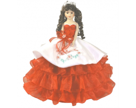 Mexican Charra Rose quinceanera doll 22"