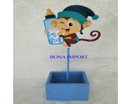 baby shower monkey wooden centerpiece(12pc)